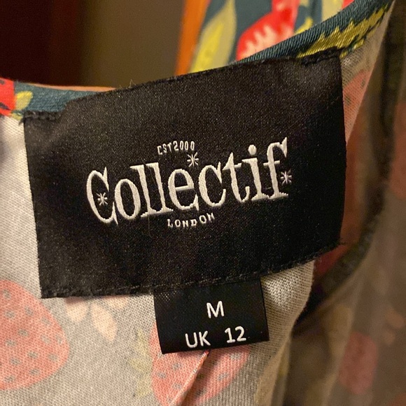 Collectif Strawberry Dress - Picture 7 of 8